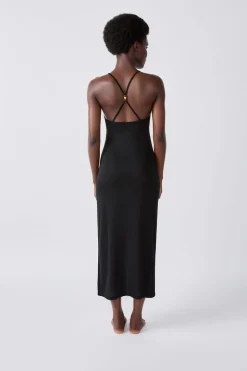 ETAM Túnicas Y Vestidos De Playa|Vestidos De Playa|Vestido largo de playa brillante PLATA