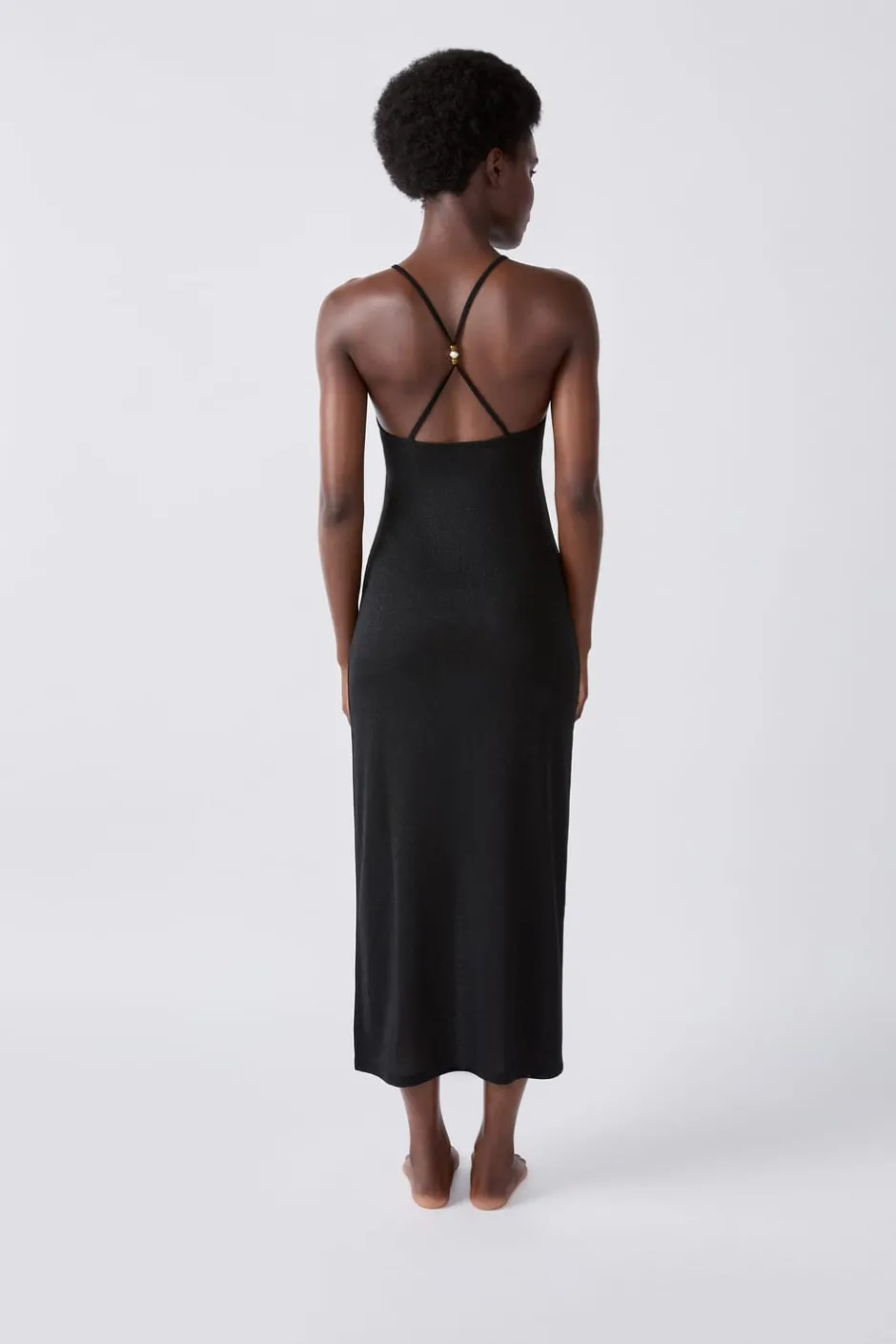 ETAM Túnicas Y Vestidos De Playa|Vestidos De Playa|Vestido largo de playa brillante PLATA