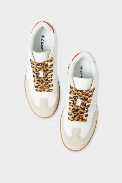 ETAM Zapatos|Zapatillas con cordones de leopardo CRUDO