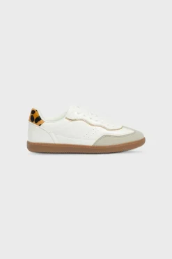 ETAM Zapatos|Zapatillas deportivas con estampado de leopardo BLANCO