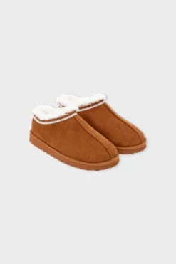 ETAM Zapatillas|Homewear|Zapatillas destalonadas con efecto terciopelo ARENA