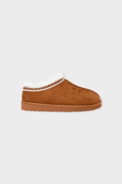 ETAM Zapatillas|Homewear|Zapatillas destalonadas con efecto terciopelo ARENA