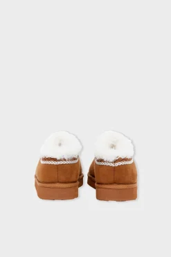 ETAM Zapatillas|Homewear|Zapatillas destalonadas con efecto terciopelo ARENA