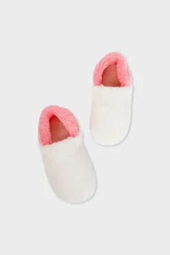 ETAM Zapatillas|Zapatillas destalonadas de tejido ultrasuave CRUDO