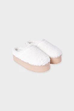 ETAM Zapatillas|Zapatillas destalonadas de tejido ultrasuave CRUDO