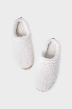 ETAM Zapatillas|Zapatillas destalonadas de tejido ultrasuave CRUDO