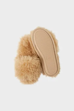 ETAM Zapatillas|Zapatillas tipo chanclas de tejido ultrasuave BEIGE