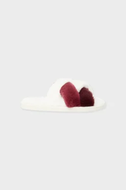 ETAM Zapatillas|Zapatillas tipo chanclas de tejido ultrasuave CRUDO