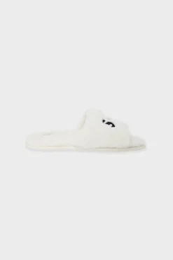 ETAM Zapatillas|Zapatillas tipo chanclas de tejido ultrasuave CRUDO