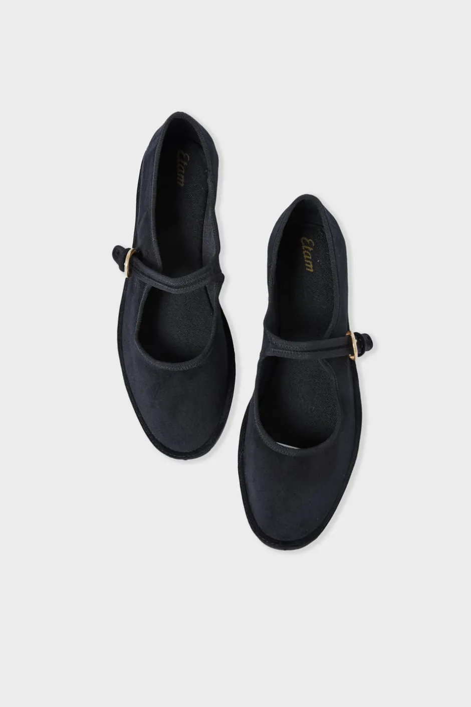 ETAM Pijamas Calentitos|Zapatillas|Zapato estilo bailarina NEGRO